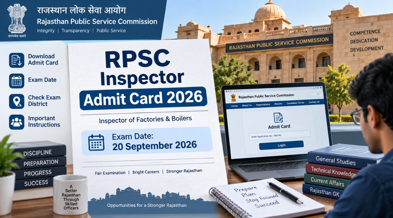 RPSC Inspector Admit Card 2026